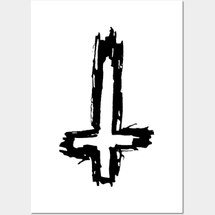 Dark and Gritty Inverted Cross Posters and Art